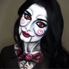 Jigsaw Makeup, Jigsaw Halloween, Jigsaw Saw, Look Halloween, Holloween Makeup, Eyes Lashes, Girls Attitude, Halloween Makeup Inspiration