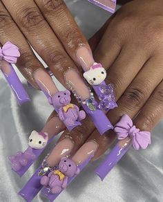 Nail Goals, Girly Acrylic Nails, Glow Nails, Dope Nail Designs, Exotic Nails