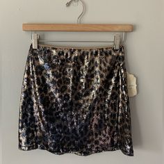 Reposhing This Item I Purchased From @Checkmeowt1. Loved It, But Ready To Rotate For Something New. Questions? Leave A Comment Below! Leopard Mini Skirt, Style Goals, Denim Skirt Women, Altard State, Skirt Women, Black Mini Skirt, Altar'd State, Black Mini, Gold Black