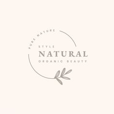 the logo for natural organic beauty