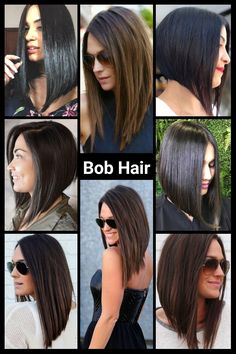 Angled Bob Hairstyles, Long Bob Haircuts, Peinados Fáciles Para Cabello Corto, Summer Hair Color For Brunettes, Long Bob Hairstyles, Bob Hair, Bun Hairstyles For Long Hair, Hair Makeover