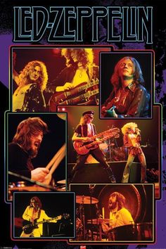 led zepppelin live in concert poster