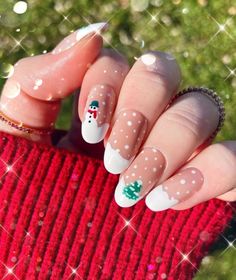 Blue Christmas Nails, Nail Art Noel, Snowman Nails, December Nails, Christmas Nails Easy, Christmas Nail Art Designs