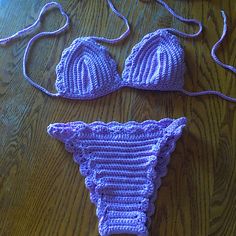 Purple Handmade Crochet Bikini Hand Made By Me! Details: 100% Acrylic Yarn (Best For In The Water! Hand Wash Only Size Small (Measurements Included In Photos) Straps Are Quite Long So The Top Is Adjustable Please Let Me Know If You Have Any Questions! Crochet Swimwear For Swimming, Fitted Crochet Swimwear For Swimming, Fitted Crochet Triangle Top Swimwear, Fitted Crochet Swimwear With Triangle Top, Made By Me, Acrylic Yarn, Handmade Crochet, Crochet Bikini, Let Me Know