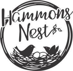 the logo for person's nest, with two birds sitting on top of it