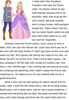 the princess and the frog story is shown in this page, with an image of two people