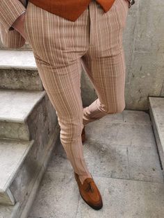 Shelton Seersucker Slim Fit Beige Pants-baagr.myshopify.com-Pants-BOJONI Beige Pants Men, Slim Fit Pants Men, Fashion Trousers, Formal Men, Formal Men Outfit, Pants Outfit Men, Beige Tile, Mens Fashion Blog, Mens Fashion Classic