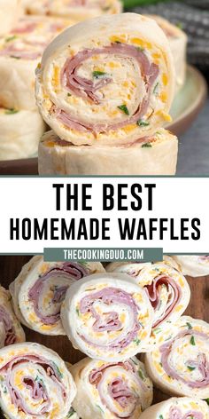 the best homemade waffles recipe with ham and cheese