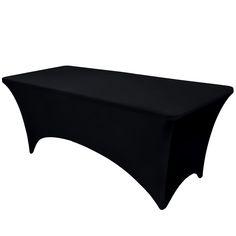 PRICES MAY VARY. 85% Polyester & 15% Spandex Package Contents: Each package comes with 1 black spandex tablecloth featuring elastic sturdy foot pockets. Perfect table cover for 6 foot rectangle tables, suitable for 72" Length x 30" Width x 30" Height table. Tear Resistant & Wrinkle Free Fitted Tablecloth: Crafted from high quality 4-way stretchy spandex not see-through fabric (15% Spandex and 85% Polyester). These fitted table covers are wrinkle and tear resistant. They cover all sides of the ta Bed Stretches, Family Dinner Party, Hotel Buffet, Birthday Banquet, Fitted Table Cover, Vendor Displays, Black Tablecloth, Fitted Tablecloths, Outdoor Patio Table