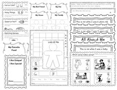 the printable worksheet for all about me