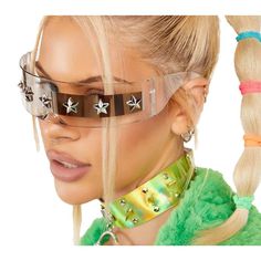 Buy Oversized One Piece Diamond Sunglasses Glitter Emblem Cyberpunk  Straight Shied Star Lens Shades - by Lucid Fantasy  - $21.99
lf-jewelry.com/3RX1goz Sports Eyewear, Vintage Fine Jewelry, Simple Diamonds, Diamond Dangle Earrings, Shield Sunglasses, Glitter Stars, Fantasy Jewelry, Diamond Design, Body Shapers