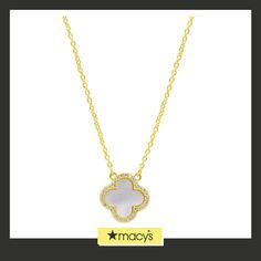 in stock Clover Necklace, Fashion Jewelry Necklaces, Christmas Birthday, Fashion Watches, Mother Of Pearl, Halo, Jewelry Watches, Pick Up, Gold Plate