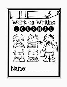 a black and white poster with the words work on writing journal