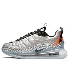 Nike Womens WMNS MX-720-818 Metallic Silver Marathon Running Shoes/Sneakers Baskets Nike, Marathon Running Shoes, Air Max Women, Marathon Running, Nike Womens, Custom Sneakers, Running Shoes Sneakers, Stylish Sneakers, Golden Goose Sneaker