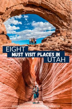 8 Must Visit Places in Utah Trip To Utah National Parks, Best Time To Visit Utah, Best Places In Utah, Utah Colorado Road Trip, Best Utah Vacation, Brice National Park Utah, Zion Park Utah, West Vacation National Parks, Things To Do In Washington Utah