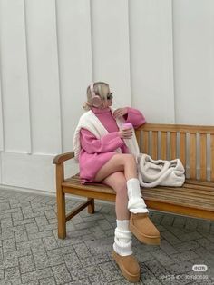 Pink White Outfit, Sandy Liang, White Outfit, Ballet Slippers, Knee Socks, White Outfits, Vivienne Westwood