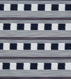 a black and white striped pattern on fabric