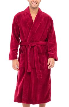 Burgundy 2 Mens Bathrobe, Robe For Men, Terry Cloth Bathrobe, Winter Robes, Luxury Robes, Fleece Robe, Bathrobe Men, House Coat, Coat For Men