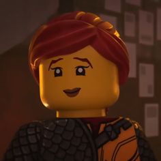 the lego movie character has red hair