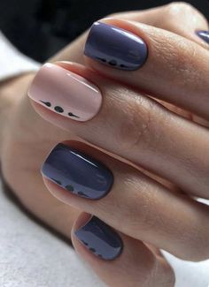 manicura, manicura francesa, manicura neutra, neutral nails, black and white, blue, colored manicure, basic nails, basic manicure, french manicure, design, manicura diseño Sqaure Nails, Unghie Sfumate, Skull Nails, Nails Natural, Short Square Nails, Minimal Nails, Short Acrylic