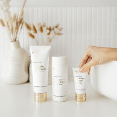 Activate deep moisture and circulation for glowing, plump, supple and dewy skin with this powerful group of products designed to help rejuvenate dull, dry and aging skin using 100% natural, organic and plant-based ingredients. Successfully trialled for deep dermal repair, this dynamic trio of products is known to: Reduce pigmentation Soften wrinkles Minimise the appearance of age spots How it Works: Think of your skin like layers of the earth. Just as soil is tilled to help break the dry crust o Dynamic Trio, Skin Polish, Brand Photography Inspiration, Natural Branding, Dewy Skin, Natural Face