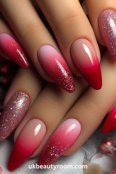 Pink is a sought-after nail color for its versatility across various occasions and skin tones. This post offers 21 diverse pink nail ideas, featuring delicate florals and a spectrum from light to vibrant shades. Explore options like sparkle, matte, glitter, and high gloss, perfect for different nail types and styles including almond, square, and acrylic Nail Designs Not Acrylic, Pink Sparkly Nails Acrylic, Two Tone Pink Nails, Colored Ombre Nails, Nail Art Summer 2024, Acrylic Ombre Nail Designs, Ombre Red Nails, Light Color Nails, Jelly Pink Nails