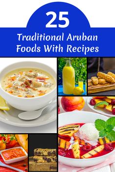 the cover of 25 traditional arabian foods with recipes, including soups and desserts