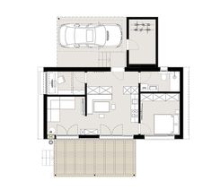 the floor plan for a small house