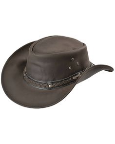 A great Boot Barn item. Rugged Leather Hat Bands, Rugged Leather Hats For Outdoors, Rugged Leather Hat With Flat Brim, Rugged Leather Hat For Outdoor, Classic Flat Brim Hat With Leather Lining, Rugged Leather Outdoor Hat, Rugged Adjustable Leather Hat, Rugged Distressed Brown Leather Hat, Adjustable Rugged Leather Hat