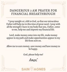 prayer for financial blessing money prayer Prayers For 3 Am, 3 Am Prayer, 3am Prayers, Prayers For Financial Breakthrough, 2024 Affirmations, Midnight Prayer, Financial Breakthrough