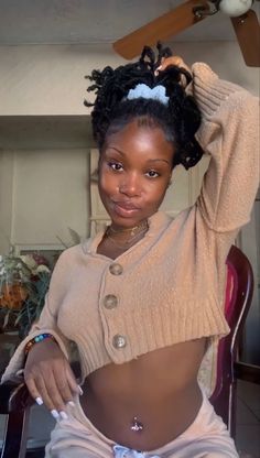 Pretty Locs Black Women, Earthy Outfits, Brown Fall, Black Femininity, Faux Locs, Black Girls Hairstyles