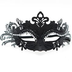 PRICES MAY VARY. Elastic closure Masquerade mask made of ABS base inlaid metal and sparkling rhinestones Graceful line design, manual assembly and beautiful hand paint pattern, great for your masquerade dress Classic black lace mask looks mysterious and elegant, wearing it makes you charming to be the focus on the party One size fits all, worn this masquerade mask with satin ribbons so that it can be easily adjusted to face The women's lace masks are perfect for masquerade ball, Halloween, Chris Adjustable Masquerade Mask For Carnival Costume Party, Masquerade Rhinestone Eye Mask, Mardi Gras Party Masks With Rhinestones, Rhinestone Mask For Masquerade Carnival, Rhinestone Mask For Carnival Masquerade, Masquerade Mask With Rhinestones For Carnival, Rhinestone Masquerade Mask For Mardi Gras Carnival, Rhinestone Eye Masquerade Mask For Costume Party, Rhinestone Eye Mask For Masquerade Costume Party