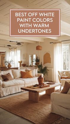 From creamy whites to soft beige undertones, this guide highlights the top off-white paint colors that radiate warmth. Perfect for homeowners seeking a neutral palette that’s anything but cold! White Paint For Living Room Walls, Light Rust Paint Color, Beige White Paint Colors, Warm Home Color Palette, Warm Off White Paint Colors, Best Creamy White Paint Color, Best Off White Paint Colors, White Bedroom Paint Colors, Creamy Beige Paint Colors