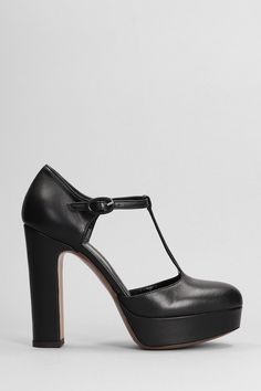 Pumps in black leather, almond toe, 120 mm heel, t bar strap, plateau, leather sole, Made in Italy, 100% leather Leather T-strap Platform Heels, Formal T-strap Heels With Leather Sole, Black T-strap Heels With Leather Sole, Classic T-strap Heels For Party, Chic T-strap Heels For Office, Chic T-strap Heels With Leather Sole, T-strap Heels With Leather Sole For Party, Leather T-strap Heels For Party, Chic T-strap Heels For Work