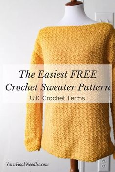 the easyest free crochet sweater pattern uk crochet items for beginners