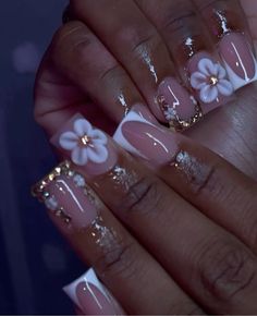 Birthday Acrylic Nails, Nails Short Pink, Nail Designs Pink, Quartz Nails, Hard Nails, Colored Acrylic Nails, Girly Acrylic Nails, Cute Acrylic Nail Designs, Dope Nail Designs