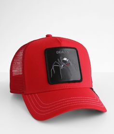 Goorin Bros. Red Dead Trucker Hat - Red , Men's Red Embroidered patch snapback hat One size fits most. 57% Polyester 43% Cotton. Apparel & Accessories > Clothing Accessories > Hats Fire Hats, Body Ideas, Dope Hats, Mens Trucker Hat, Goorin Bros, Wallpaper Earth, 59fifty Hats, Tshirt Design Men, Hat For Men