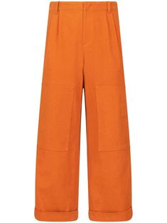 burnt orange cotton blend front button fastening belt loops two diagonal pockets to the sides two rear welt pockets Trench Dress, Cape Coat, Long Length, Mens Trousers, Pant Shirt, Knitwear Cardigan, Burnt Orange, Wide Leg Trousers, Jeans Dress