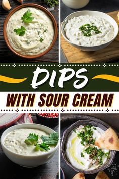 dips with sour cream are the perfect appetizer for any party or gathering