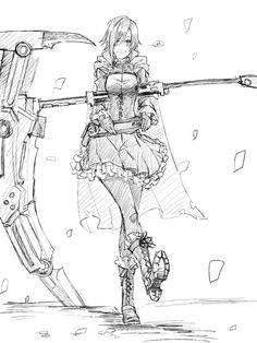 Rwby Rose, Rose Sketch, Nice Art, Sketches Simple