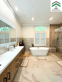 coastal bathroom, soaking tub, rain shower head, LED mirror, warm welcoming refreshed, custom tiles, coastal aesthetic bathroom remodel ideas Bathroom Shower Tiles, Master Toilet, Shower Tiles, Shower Area, Coastal Bathroom, Coastal Bathrooms, Bathroom Shower Tile, Custom Tiles, Tile Work