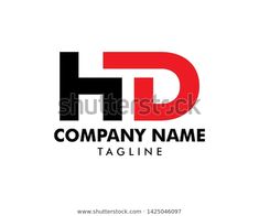 black and red letter d logo design stock photo royaltyvectors for company name