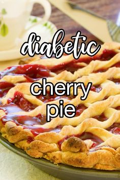 Sugar Free Cherry Desserts, Tart Cherry Recipes Healthy, Sugar Free Cherry Pie Filling, Keto Cherry Pie, Low Carb Cherry Pie, Sugar Free Cherry Pie, Cherry Pie Filling Recipes Easy, Easy Cherry Pie