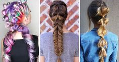 15 Increíbles peinados al estilo Bubble Braid que te harán lucir hermosa Bubble Braid, Bubble Braids, Girls Natural Hairstyles, Hot Hair Styles, Hair Inspiration, Braided Hairstyles, Womens Hairstyles, Hair Wrap, Natural Hair Styles