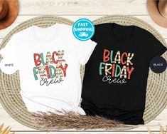 Black Friday Shirt, Black Friday Crew T-shirt, Black Friday Group Shirt, Black Friday Friends Shirts, Black Friday Family Sweatshirts !! STEPS FOR ORDERING !! 1) Please review ALL photos included. 2) Select your T-Shirt color and T-Shirt size from the drop down options. 3) Type your text/design color in the personalization box. 4) Choose Your Quantity. 5) Click ADD TO CART. You may go back to add more items to your cart by following Steps 1-5. 6) Please click the "Proceed to Check Out" button. 7) During check out, you may type any note/request to the seller in the box.  !! IMPORTANT INSTRUCTIONS !! - All shirts are retail / standard fit. Please make sure to check our Size Chart in the Pictures before you place your order.  - Since all shirts are custom made for each customer, I unfortunate Funny Shopping, Family Sweatshirts, White Friday, Friends Shirts