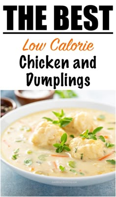 the best low calorie chicken and dumplings recipe