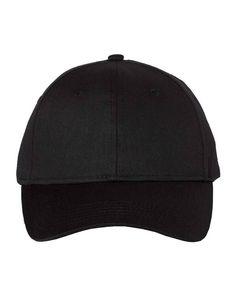 a black baseball cap on a white background