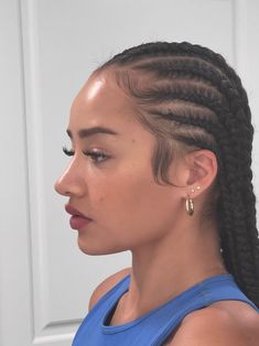 Rockabilly Hairstyles, Braided Cornrow Hairstyles, Pretty Braided Hairstyles, Hairdos For Curly Hair, Women's Hairstyles, Natural Hair Braids, Hairstyles Curly, Cornrow Hairstyles