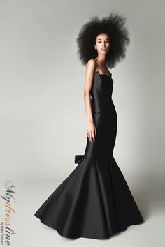 Looking for a dramatic and eye-catching gown? The Audrey+Brooks 6011 is perfect for making a statement. This strapless mermaid silhouette dress comes with a large back bow and crinoline for added volume. It's made from 51% silk and 49% wool, and is satin-lined for a smooth feel. There's a hidden back zipper for easy on and off. Strapless Mermaid Dress, Satin Mermaid Dress, Couture Evening Dress, Plastic Dress, Strapless Gown, Mermaid Silhouette, Mermaid Gown, Fall Skirts, Dress Silhouette