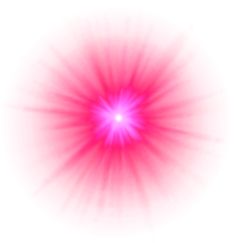 a bright pink star burst with white background